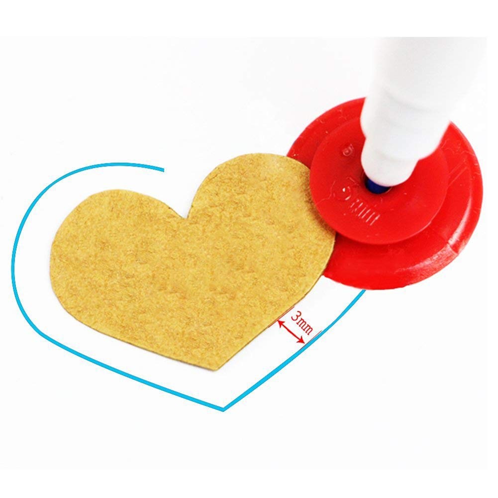 4 Different Sizes Seam Admission Marker Set,Patchwork Tracing Wheel Circle Se...