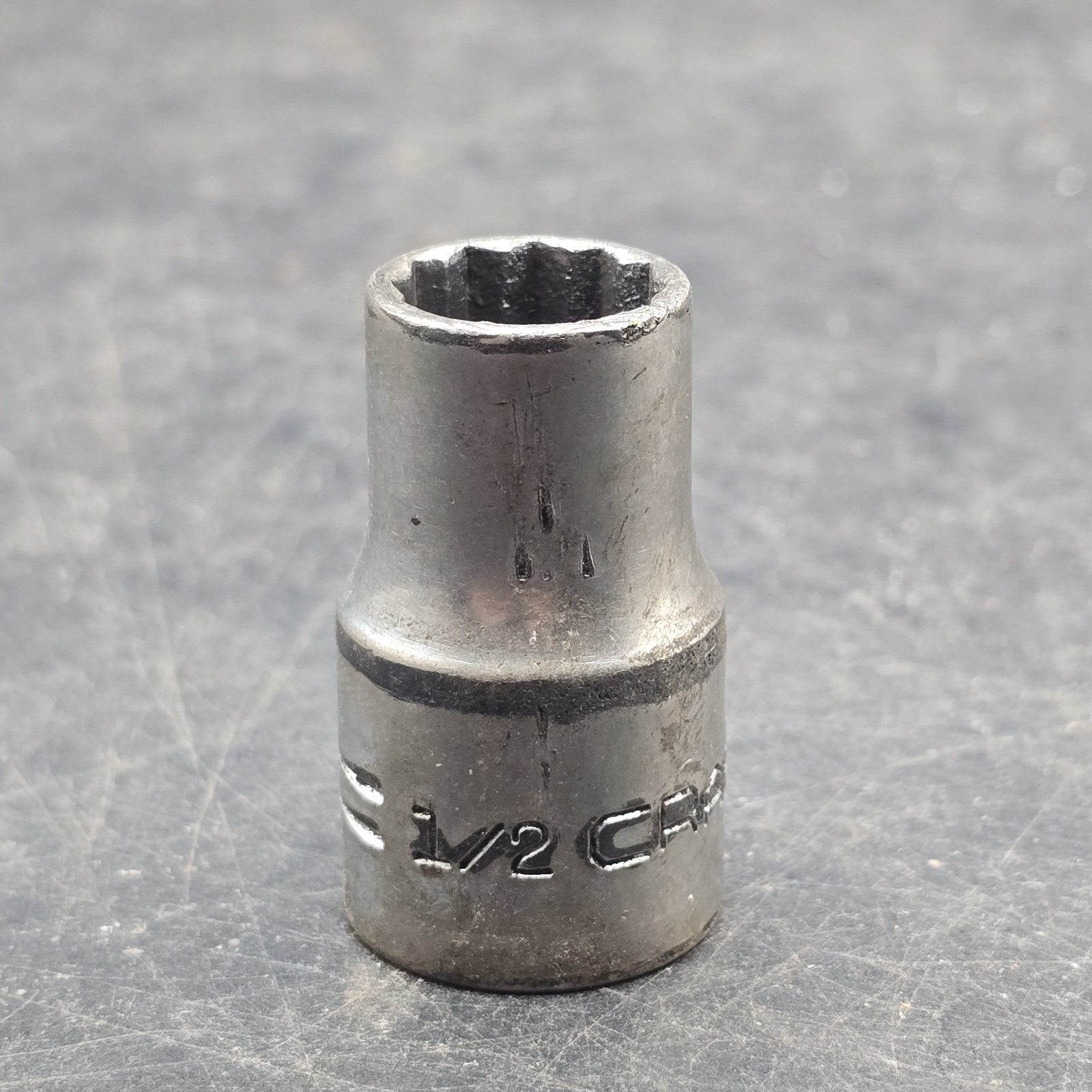Craftsman Vintage 1/2" 12 Pt 1/2" Drive Shallow Socket USA =V= Series