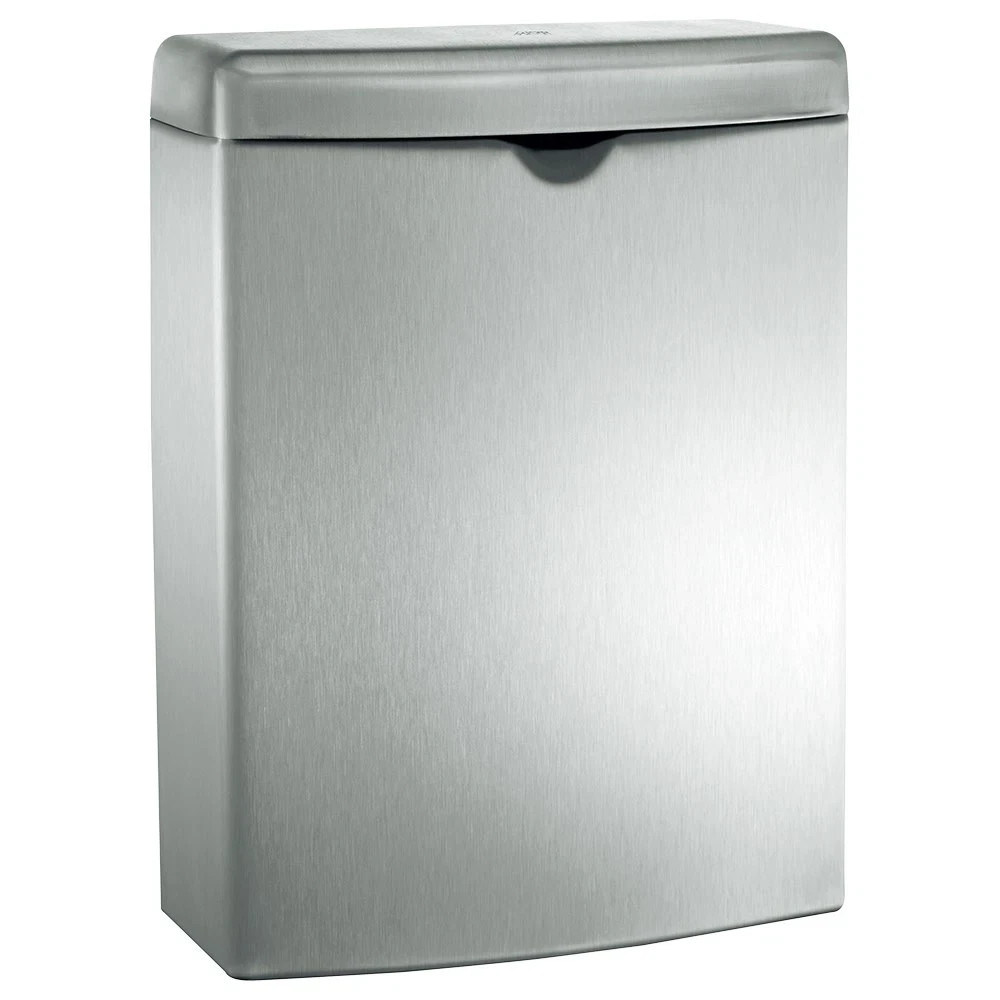 ASI 10-20852 Roval Surface Mounted Sanitary Waste Receptacle - Satin