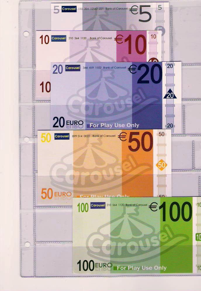 Euro Set (5 Pieces) GB, "CAROUSEL", Lightly Used