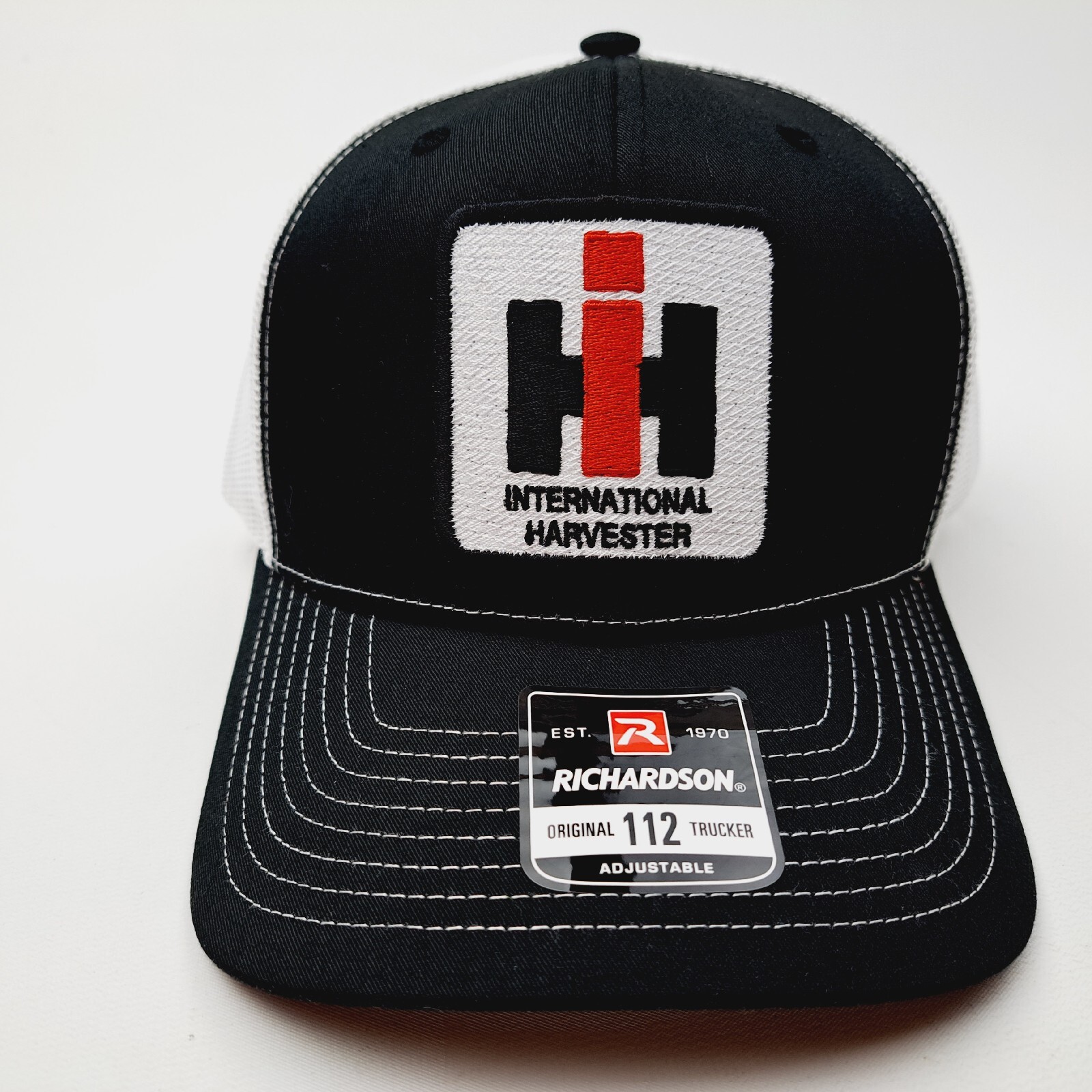 International Harvester Richardson 112 Mesh Snapback Embroidered Patch Cap Hat