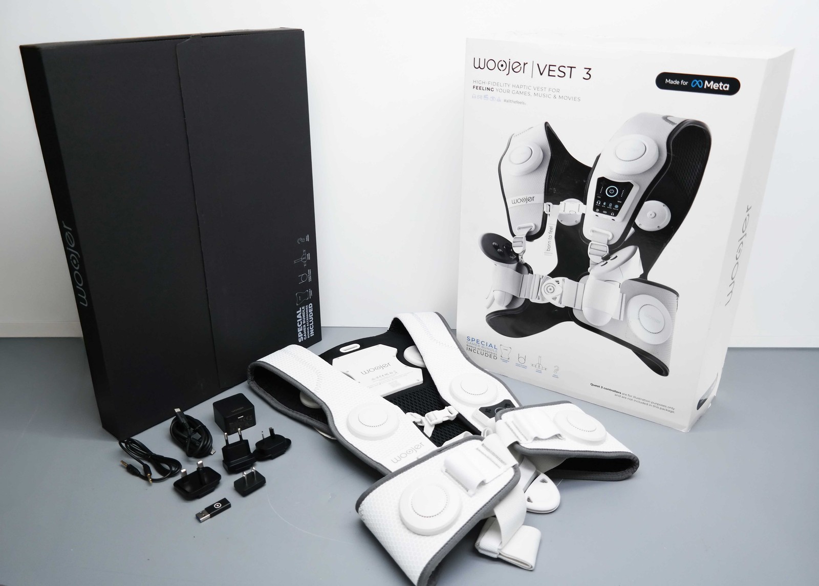 Woojer Made for Meta High Fidelity Haptic Vest 3 - Special Gamer Bundle