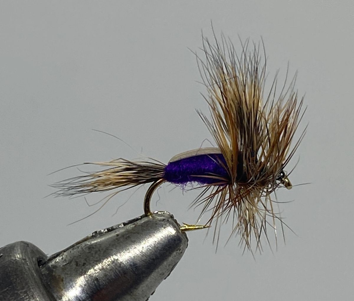 One Dozen (12) Humpy Purple Dry Fly- Strike Fly Company