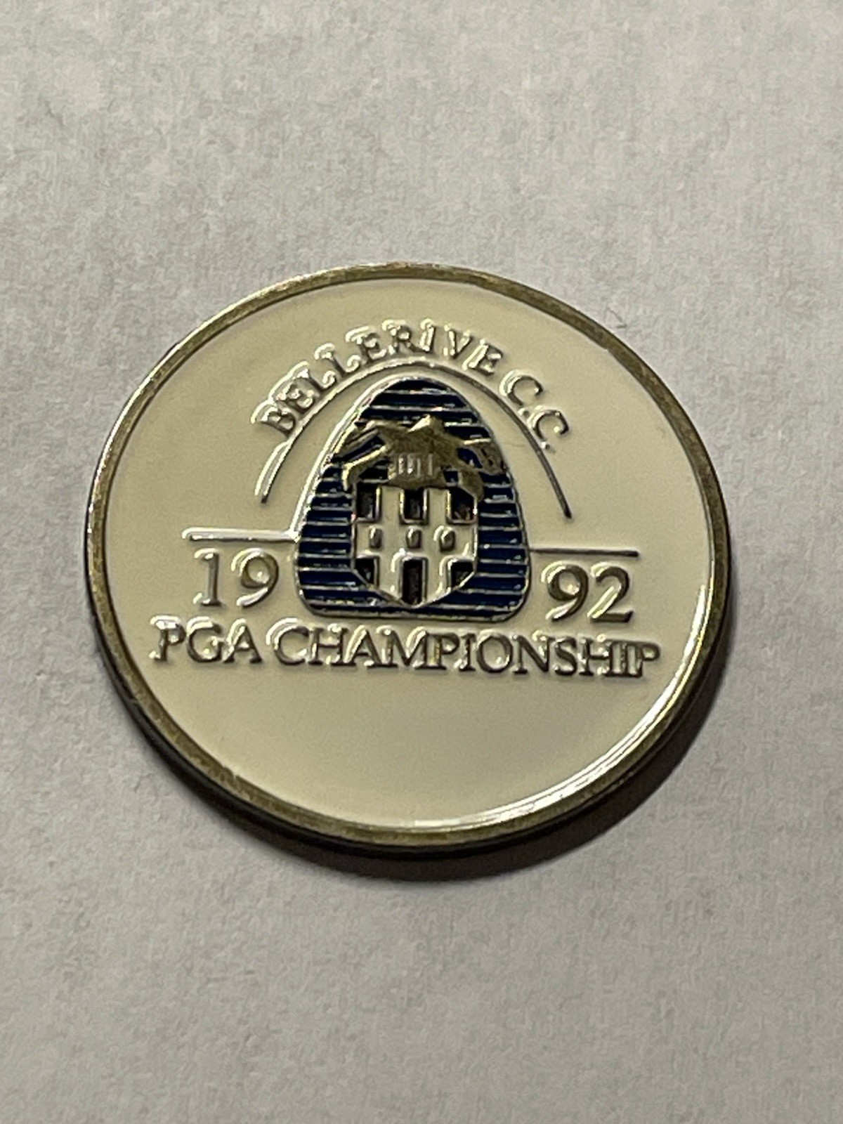 1992 PGA Championship 1" Coin Style Golf Marker - Bellerive Country Club