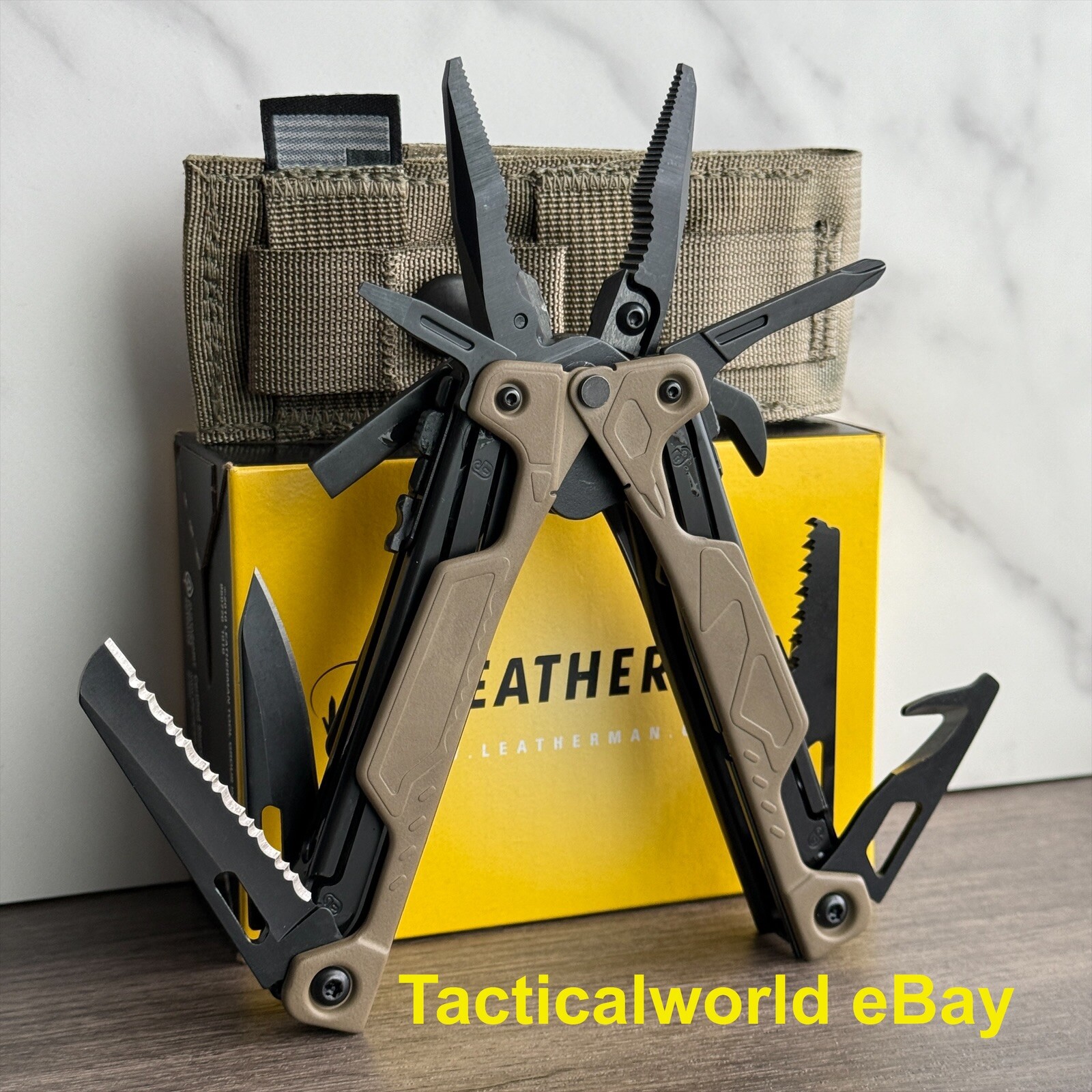Leatherman OHT Brown/Tan USA Sheath. Superb 154CM cutters!