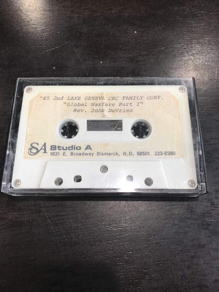 Studio A 1985 2nd Lake Geneva Crc Family Conference Cassette Global Warfare