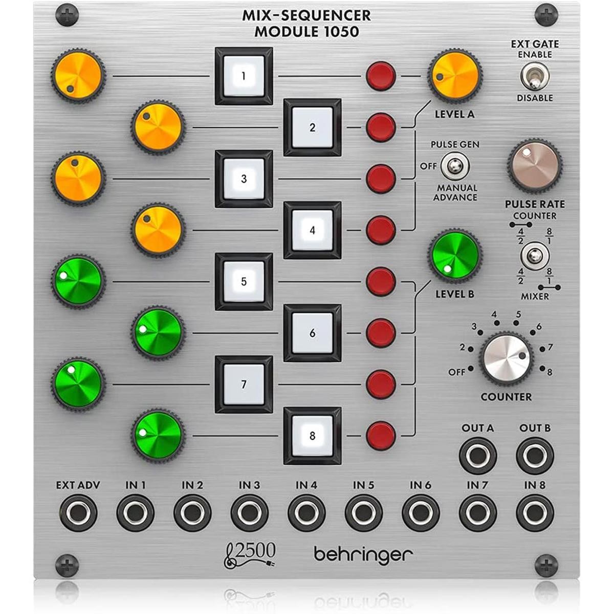 Behringer Legendary 2500 Series 1050 8-Channel Mixer/Sequencer Module for Eurora