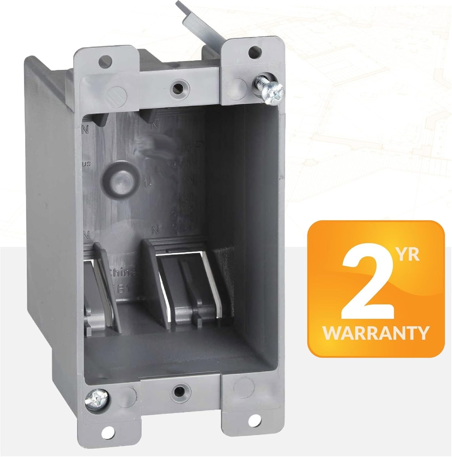 Durable 14 Cubic Inch PVC Junction Box for Safe Electrical Installations