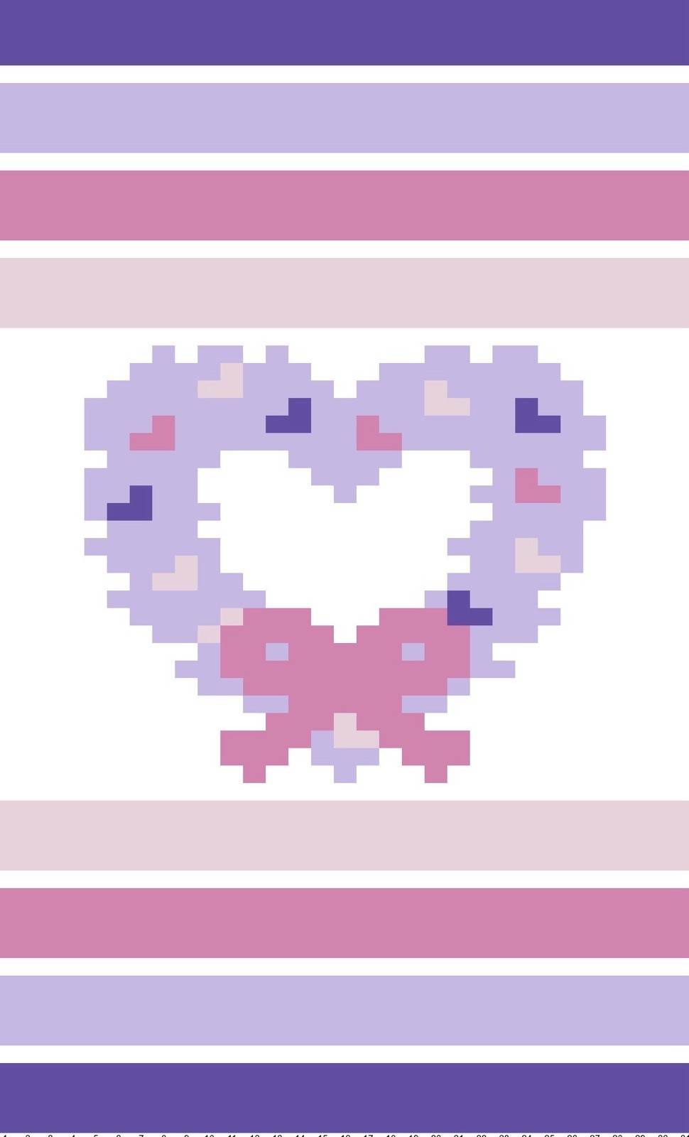 Valentine Wreath Chunky Knit Blanket Pattern PDF Digital Download