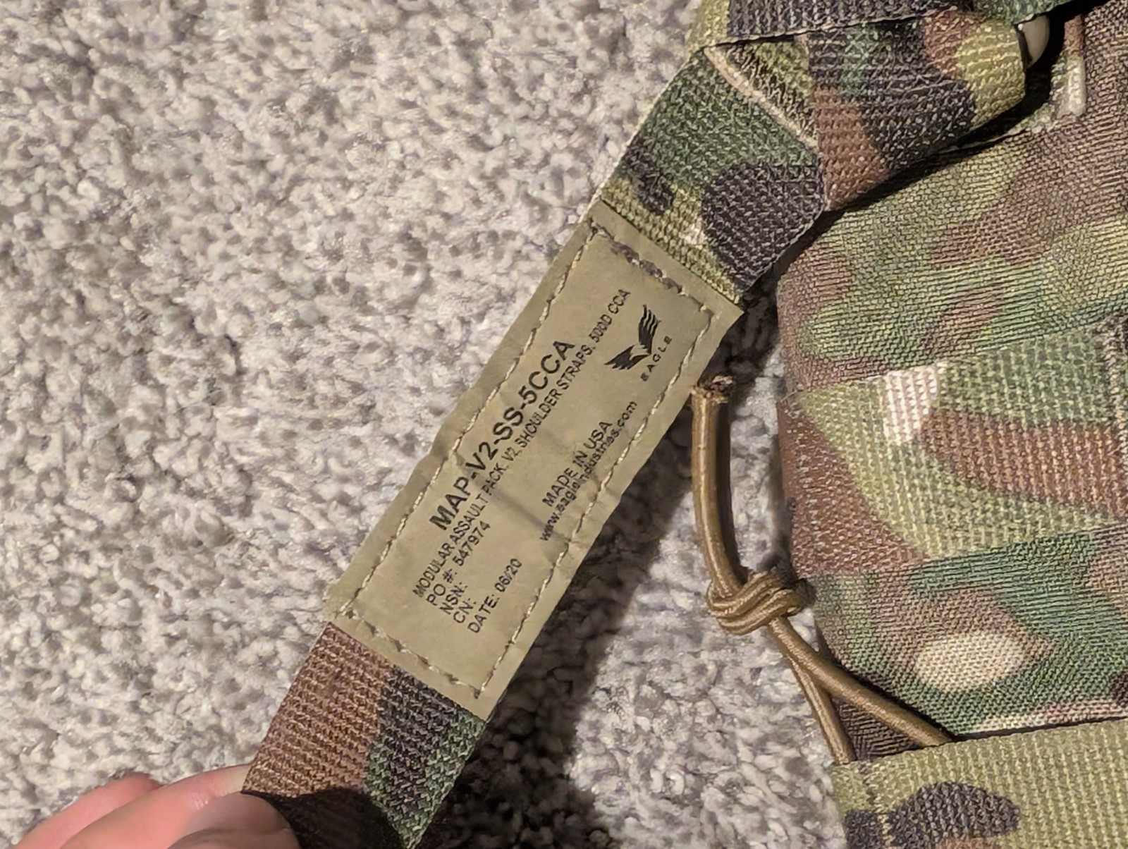 Eagle Industries Modular Assault Pack MAP V2 Zip-on w/Straps Multicam New USGI