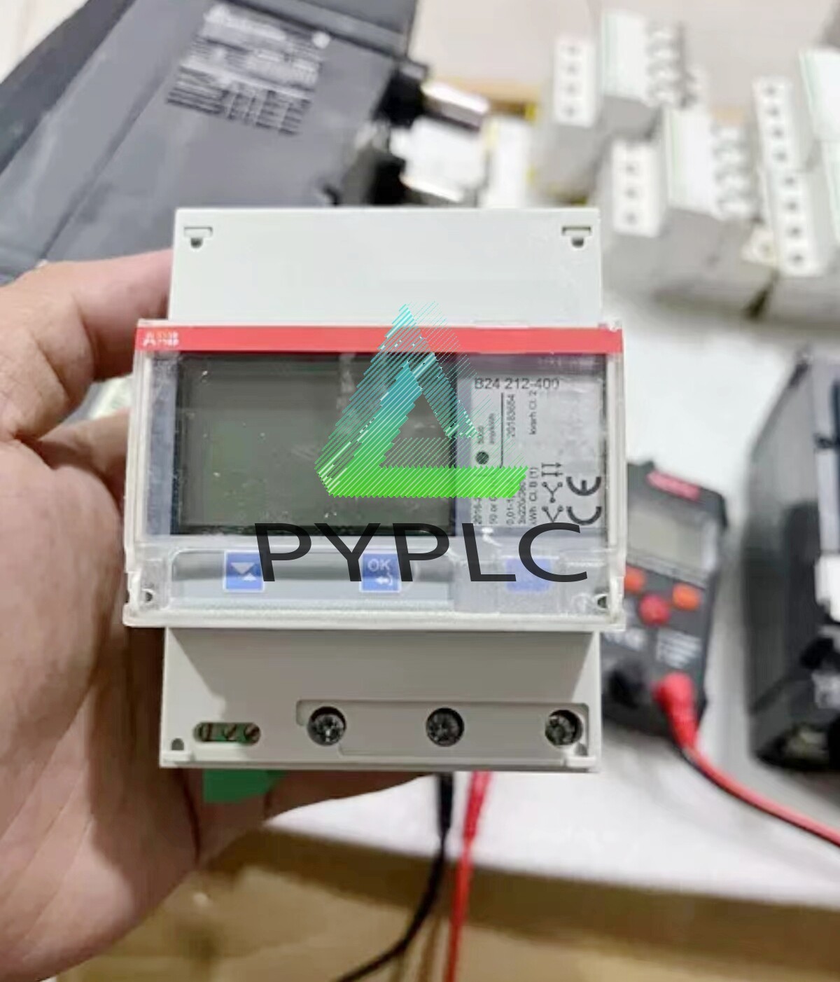 New 1PCS ABB B24 212-400 rail mounted electricity meter