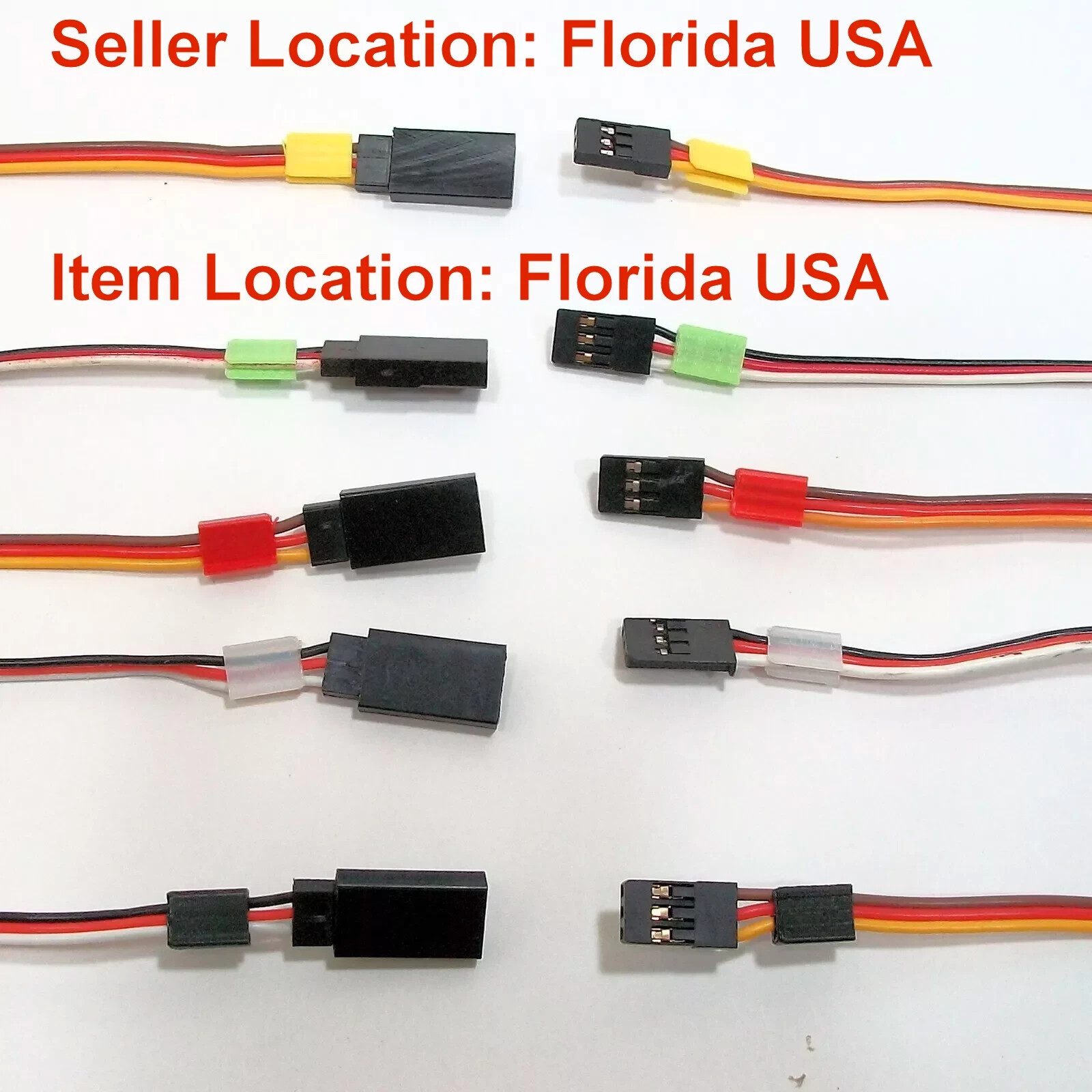 Servo Extension Wire Lead Color ID Marker Tags Color Coded, Just Match Up Colors
