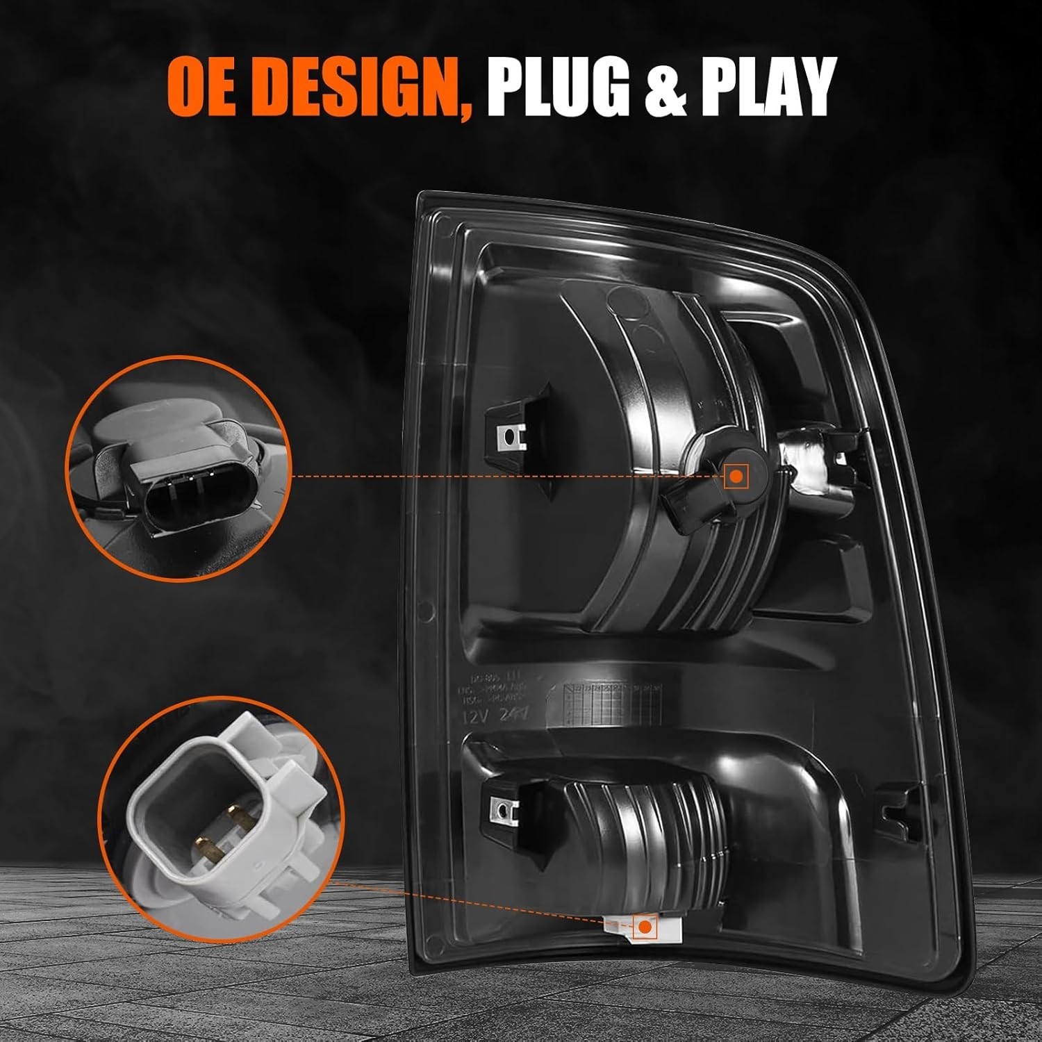 Pair Smoked Tail Lights w/Bulbs for 2009-2018 Dodge Ram Black