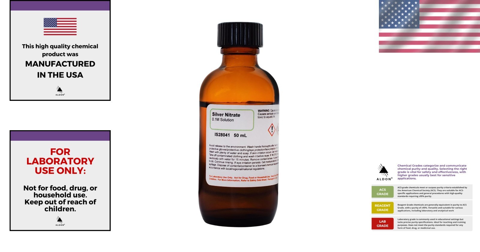 Silver Nitrate Solution, 0.1M, 50mL - The Curated Chemical Collection