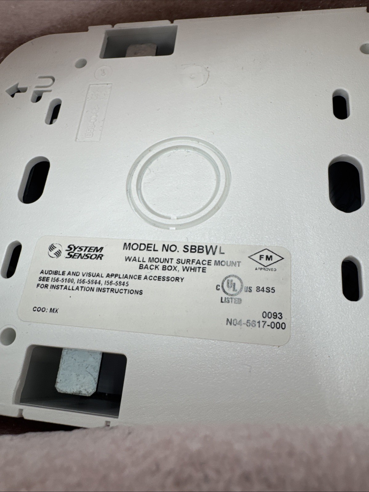 System Sensor SBBWL NEW Open Box. Fast Shipping. New.