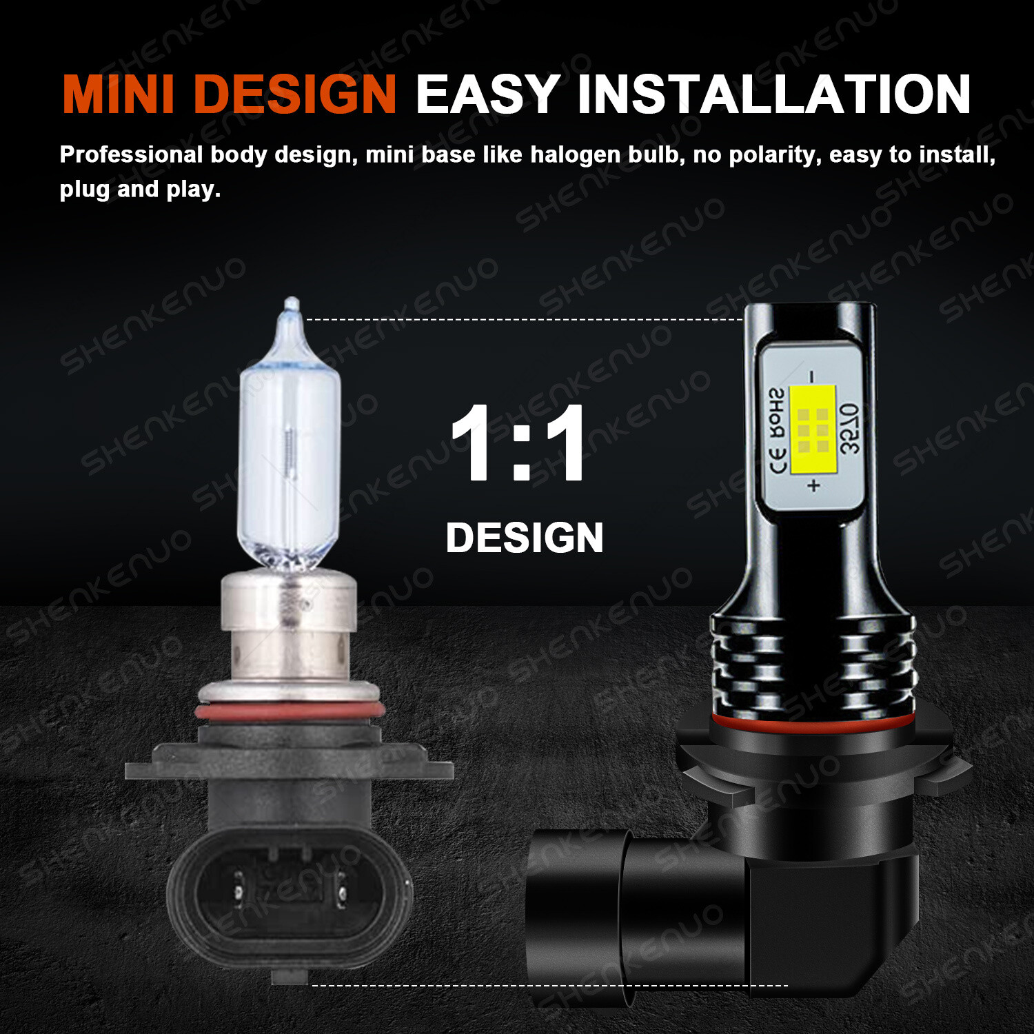 For Subaru Outback Legacy 2005-2013 2014 High/Low Beam LED Headlight Bulbs 6000K