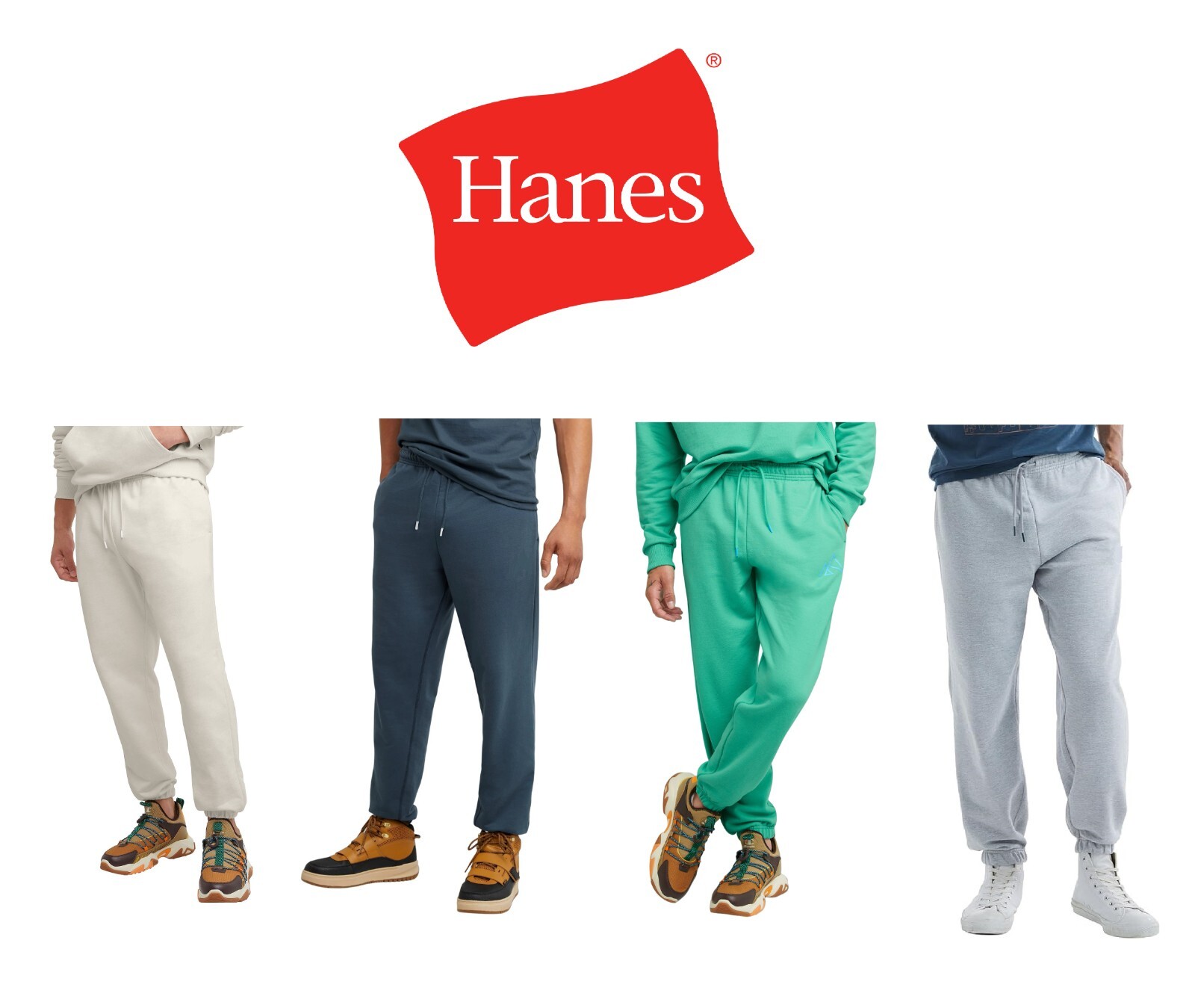Hanes Explorer Unisex Jogger Sweatpants Adirondacks Peaks Sizes XS To 2XL