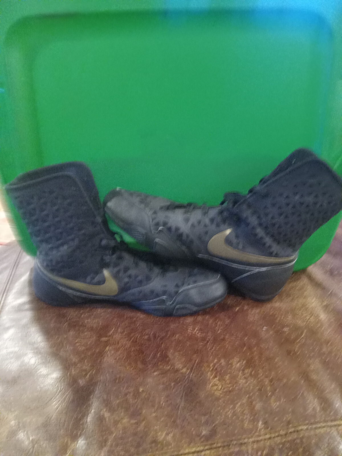 MEN'S NIKE K.O. BOXING SHOES SZ. 12.5 PRE OWNED