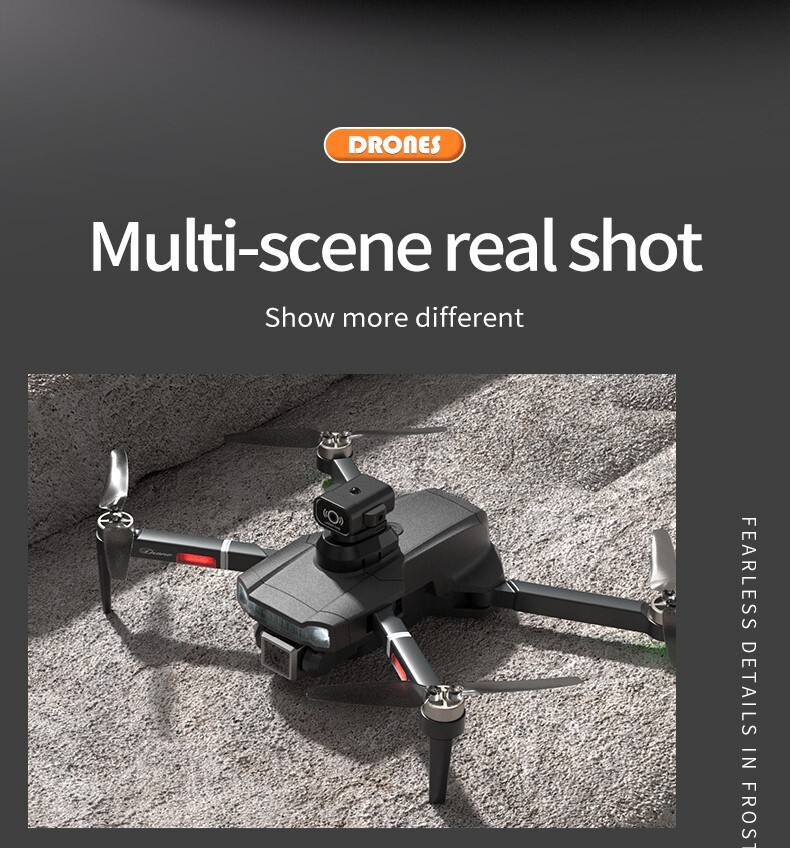 RC Drone 4k HD Camera WIFI FPV Drone Dual Camera Foldable Quadcopter Brushless