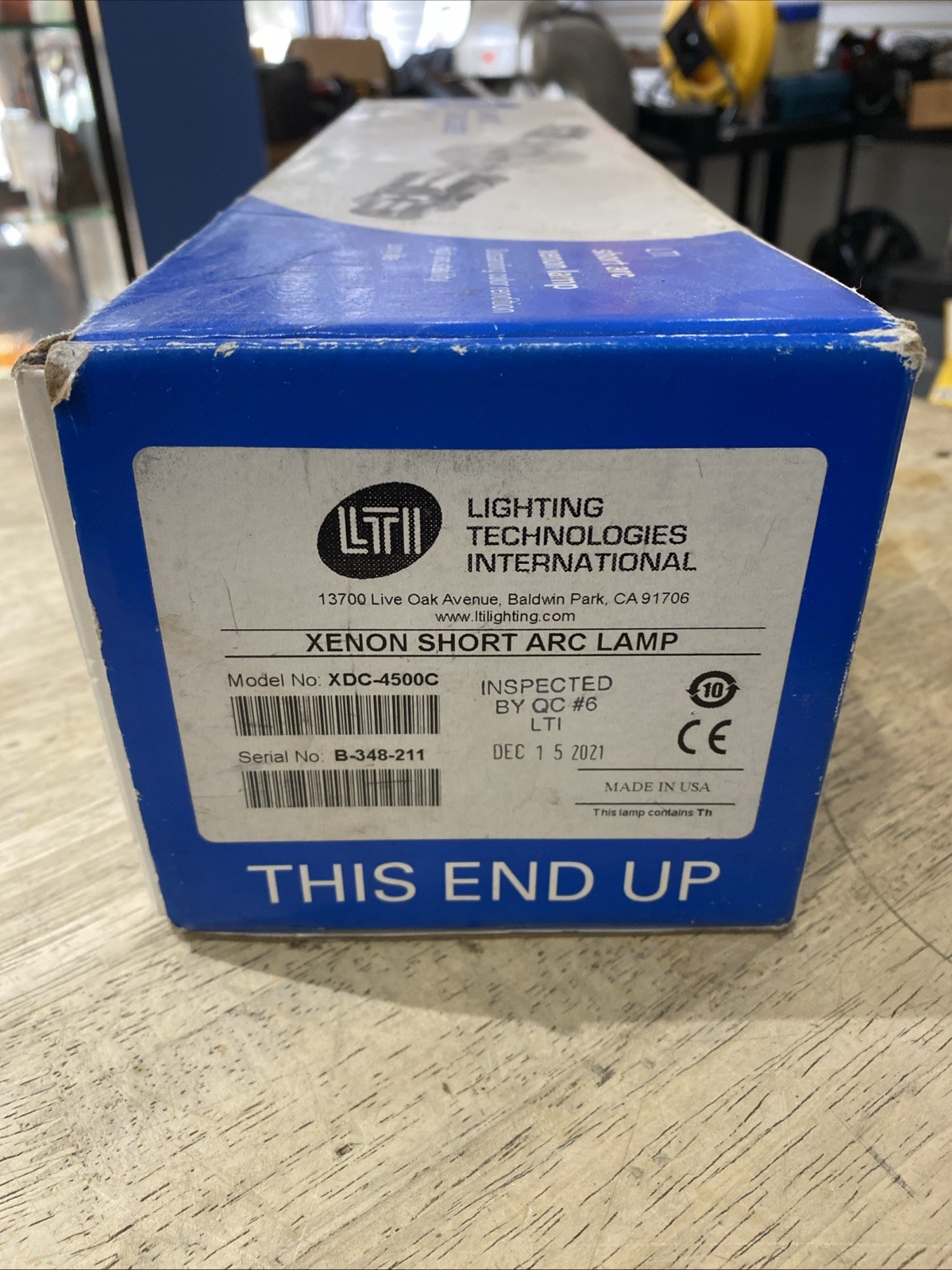 LTI Short Arc Cinema Xenon Lamp Model XDC-4500C
