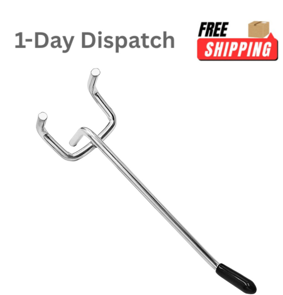 Scartink 25 Pack 4 Inch Pegboard Hooks Organizer Kit Heavy Duty Chrome
