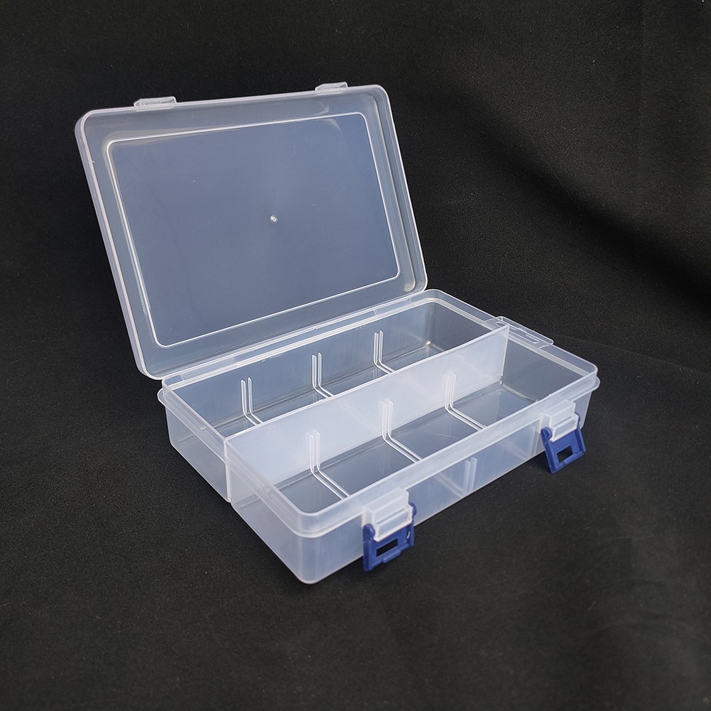 Bead Storage Box Container Adjustable Compartment Display Organizer Dustproof