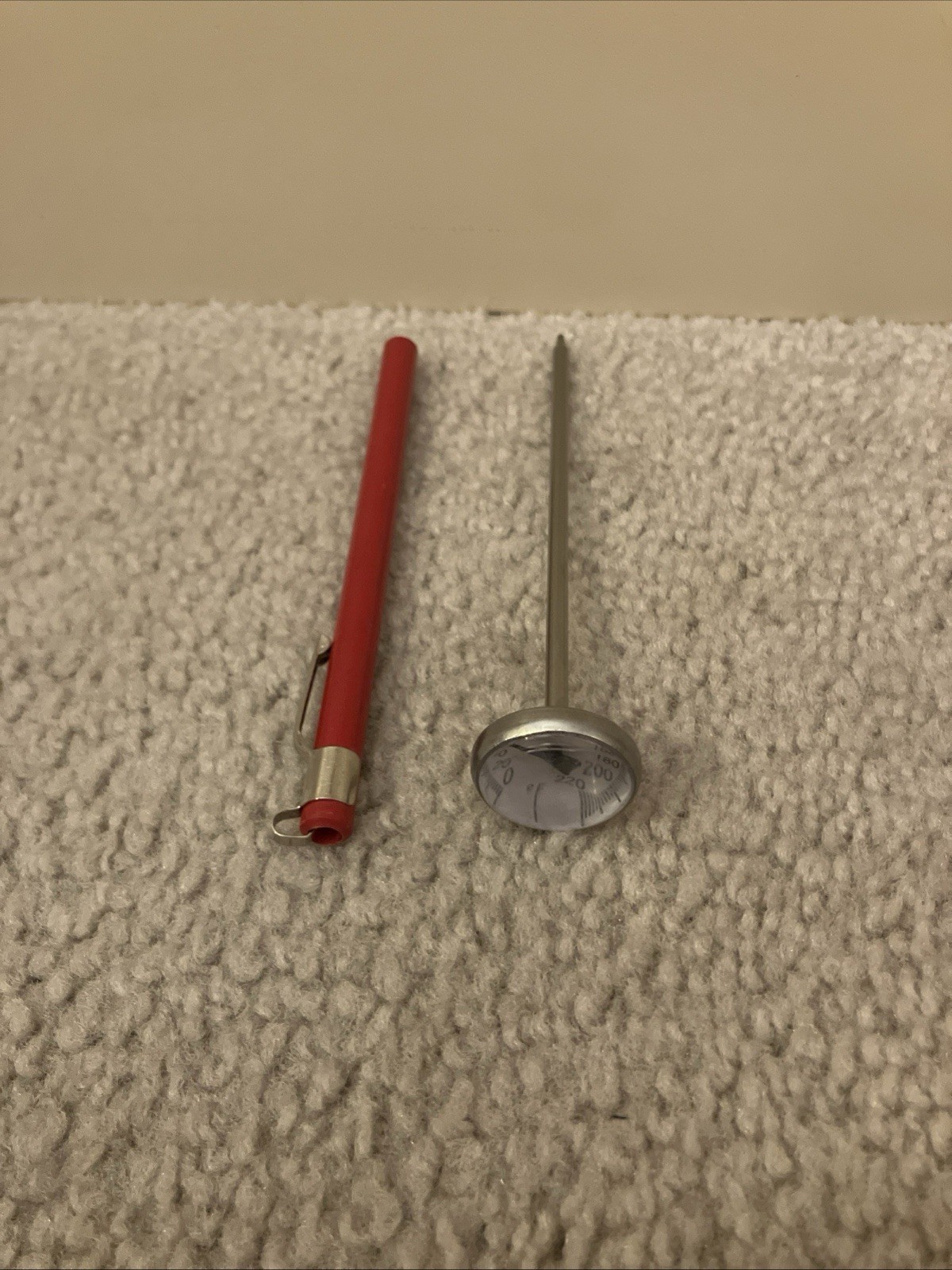 Pocket Dial Thermometer 0°-220°F, 1 In. Face