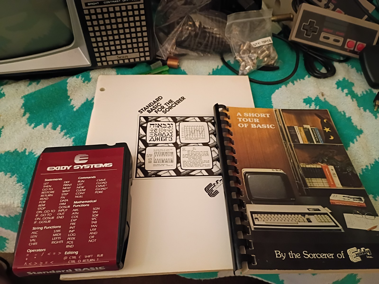 Rare Exidy Sorcerer Model DP 1000-1 Computer + Basic, Word Pacs & Guides Update!