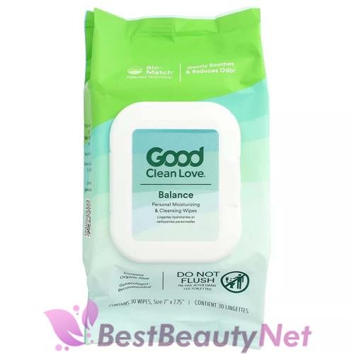 Good Clean Love Balance Personal Moisturizing & Cleansing Wipes 30 Count
