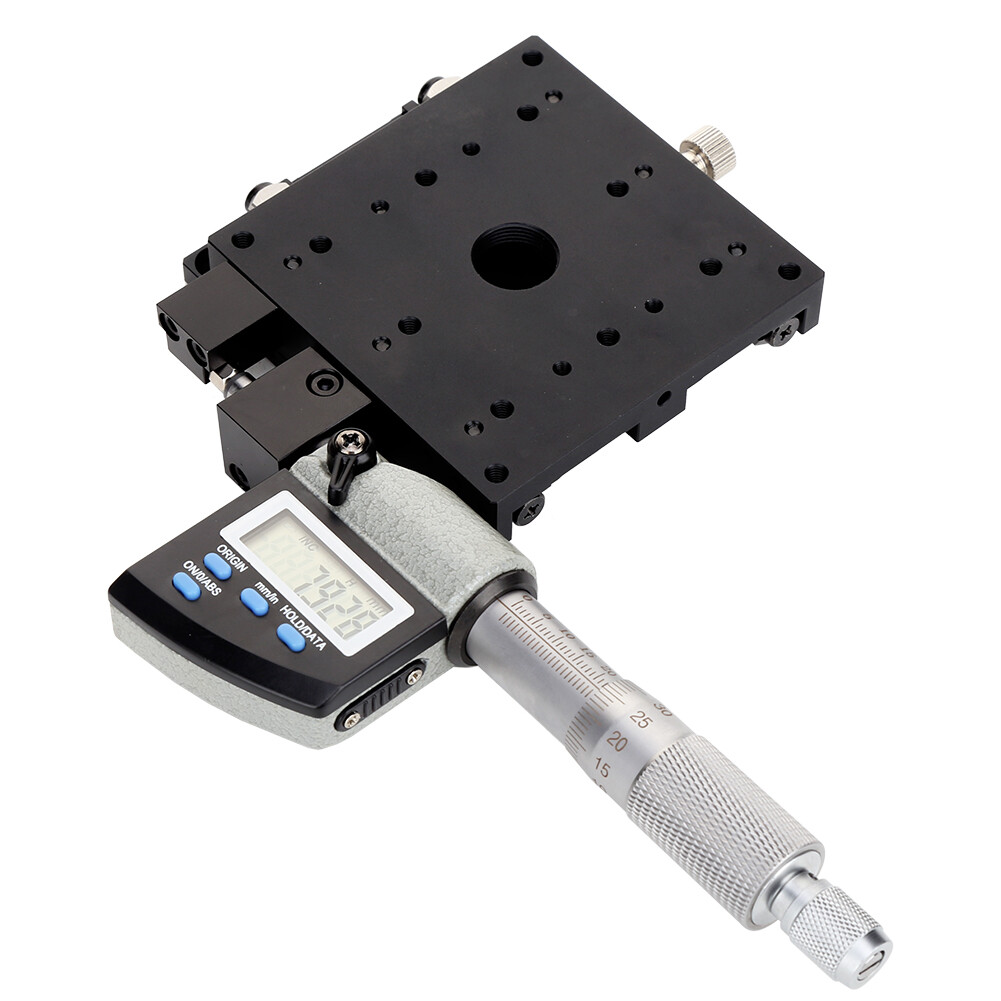 SEMX80-AS Micrometer Platform Digital Displayed 80x80mm 0.001mm Linear Trans New