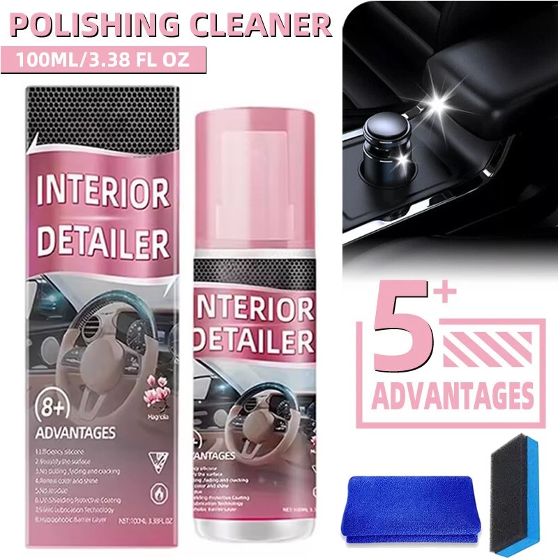 Car Interior Cleaner, Vehicle Interior Polish Interior Detailer Spray~2026 NEW