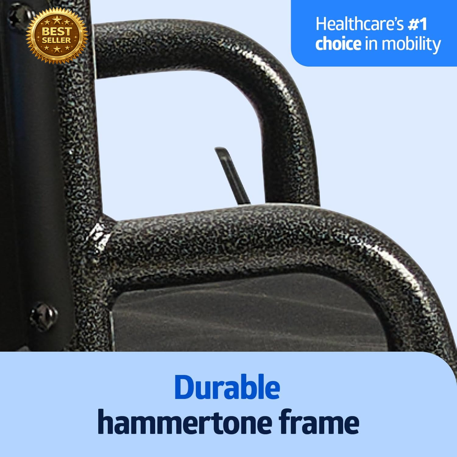 Comfortable Folding Wheelchair 20" Seat Elevating Footrests Swing Arms