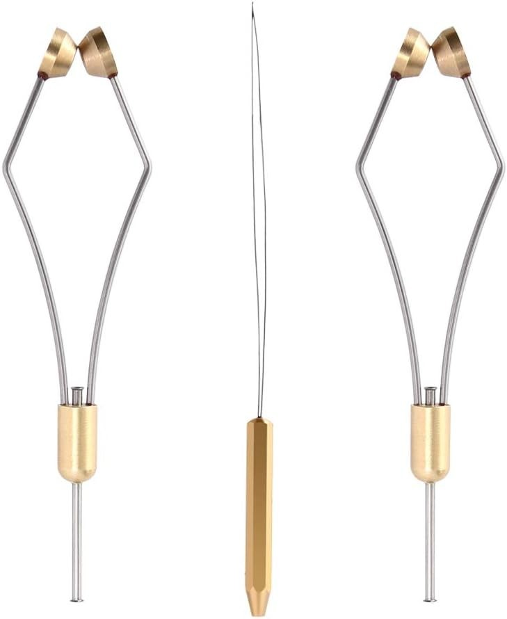 Fly Tying Tools Set: 2 Bobbins, Efficient Threader & Accessories