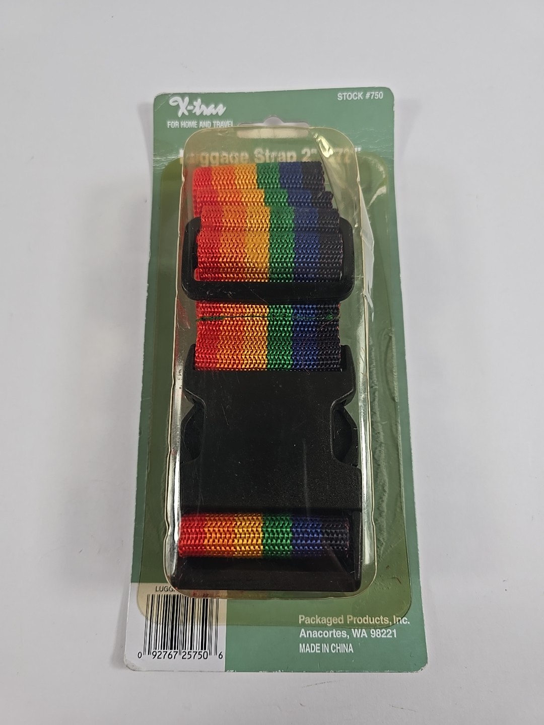Vintage Rainbow Luggage Strap 2” X 72”