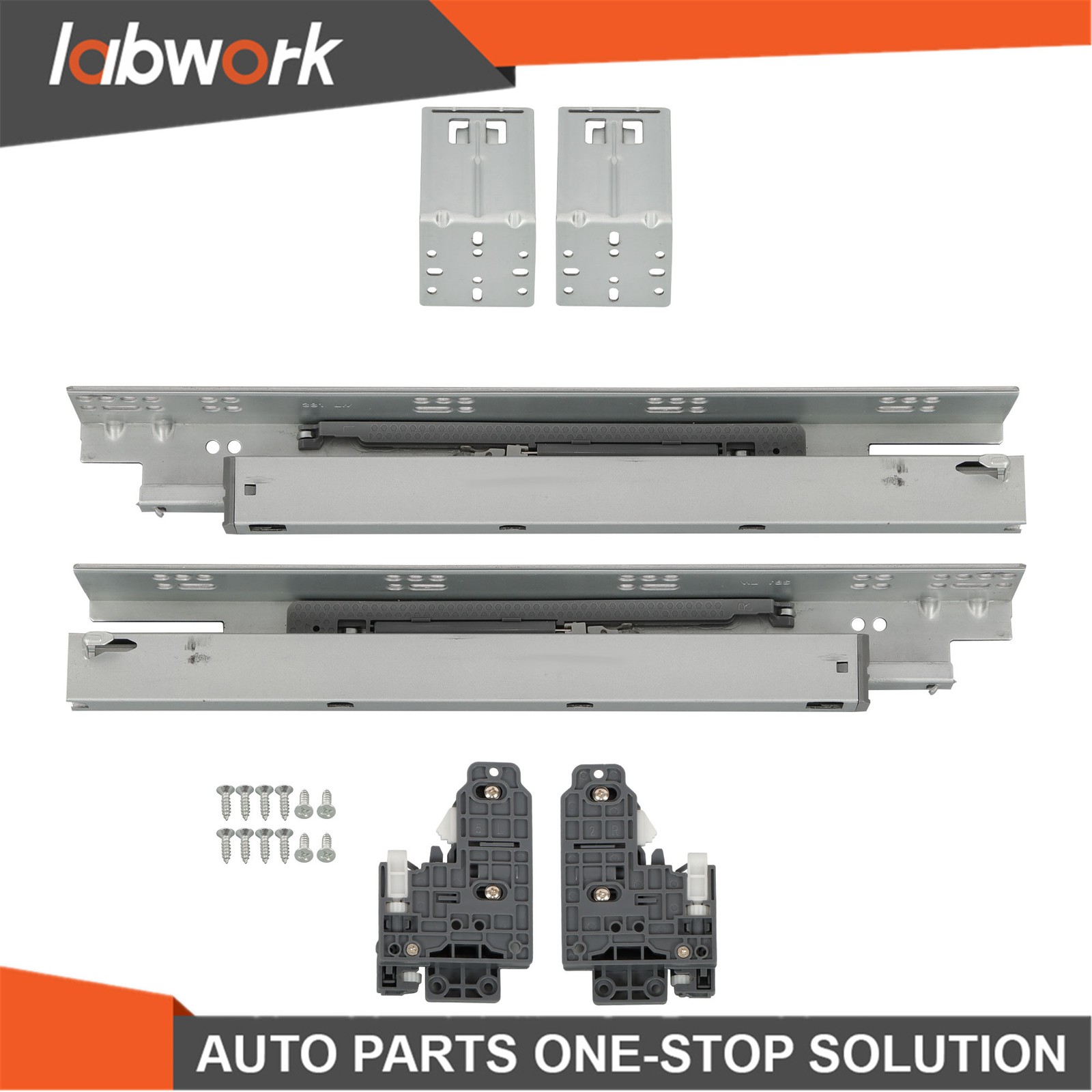Labwork Full Extension Undermount Drawer Slides Easy Install Soft Close 15 Inch