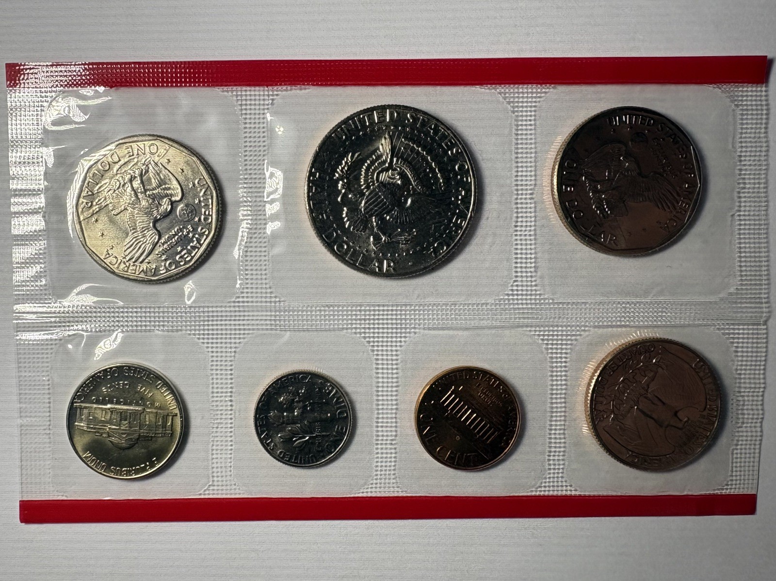 U.S. Mint 1980 Uncirculated Coin Set with Original Envelope and Packaging