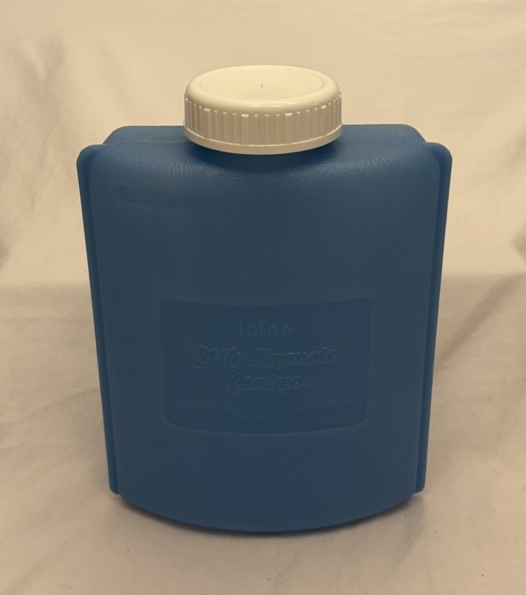 Igloo Little Playmate Canteen Blue Refreeze Ice Pack Water Freeze Bottle VINTAGE