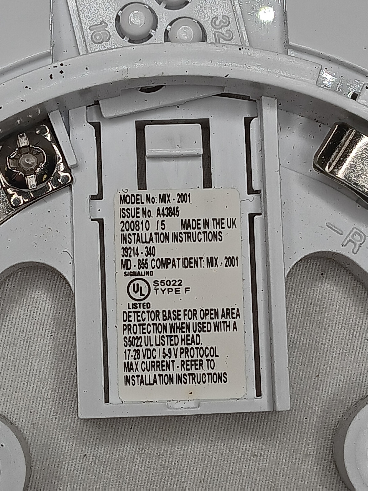 Mircom MIX-2001 6" E-Z Fit Base