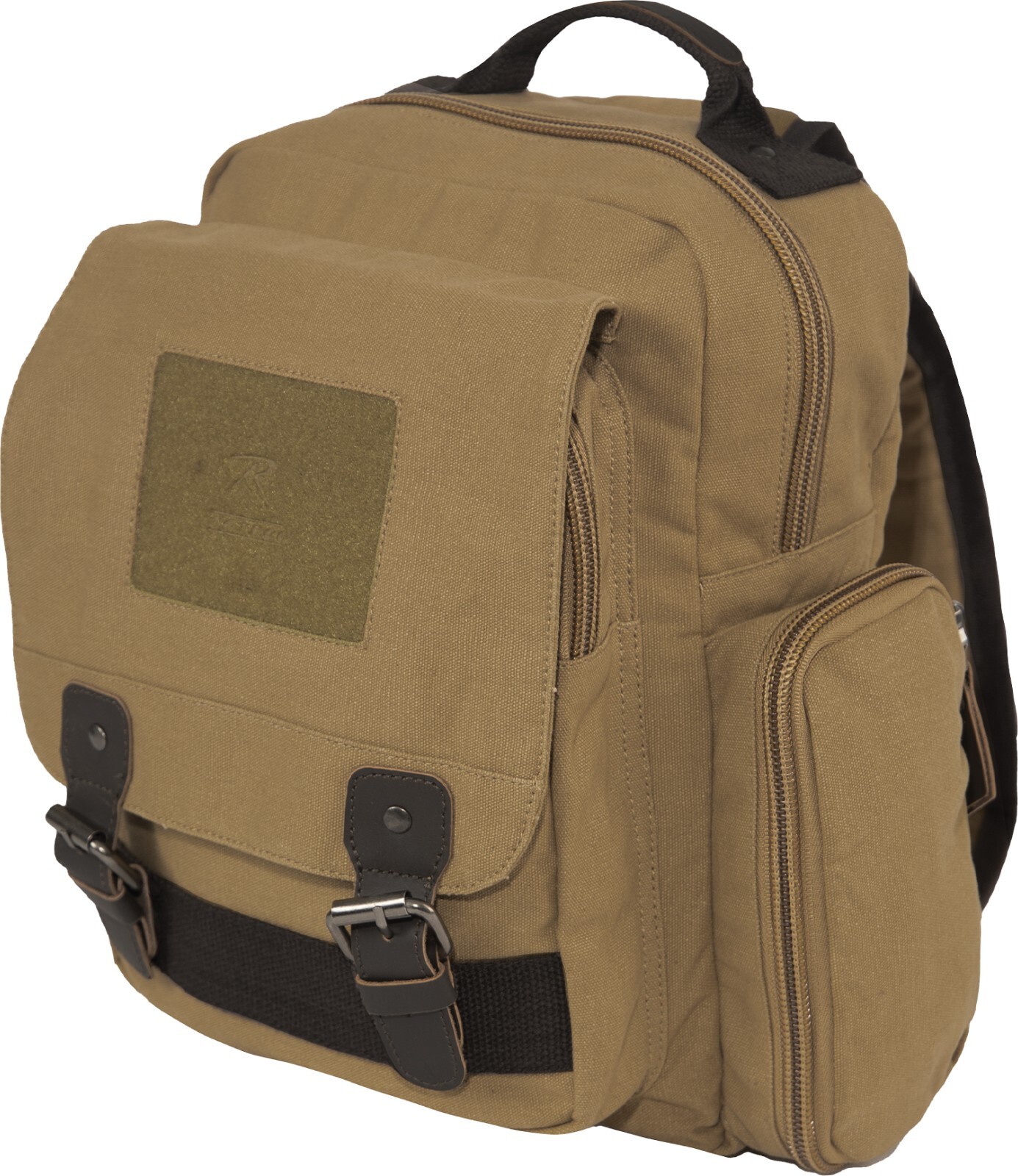 Rothco Coyote Brown Vintage Canvas Sling Small Mini Over The Shoulder Bag