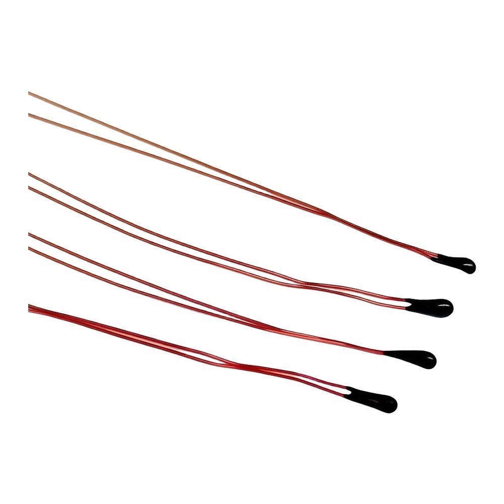 10 pcs 10K Thermistor MF52B B3950 1% Tolerance 100mm Wire Temperature Sensor