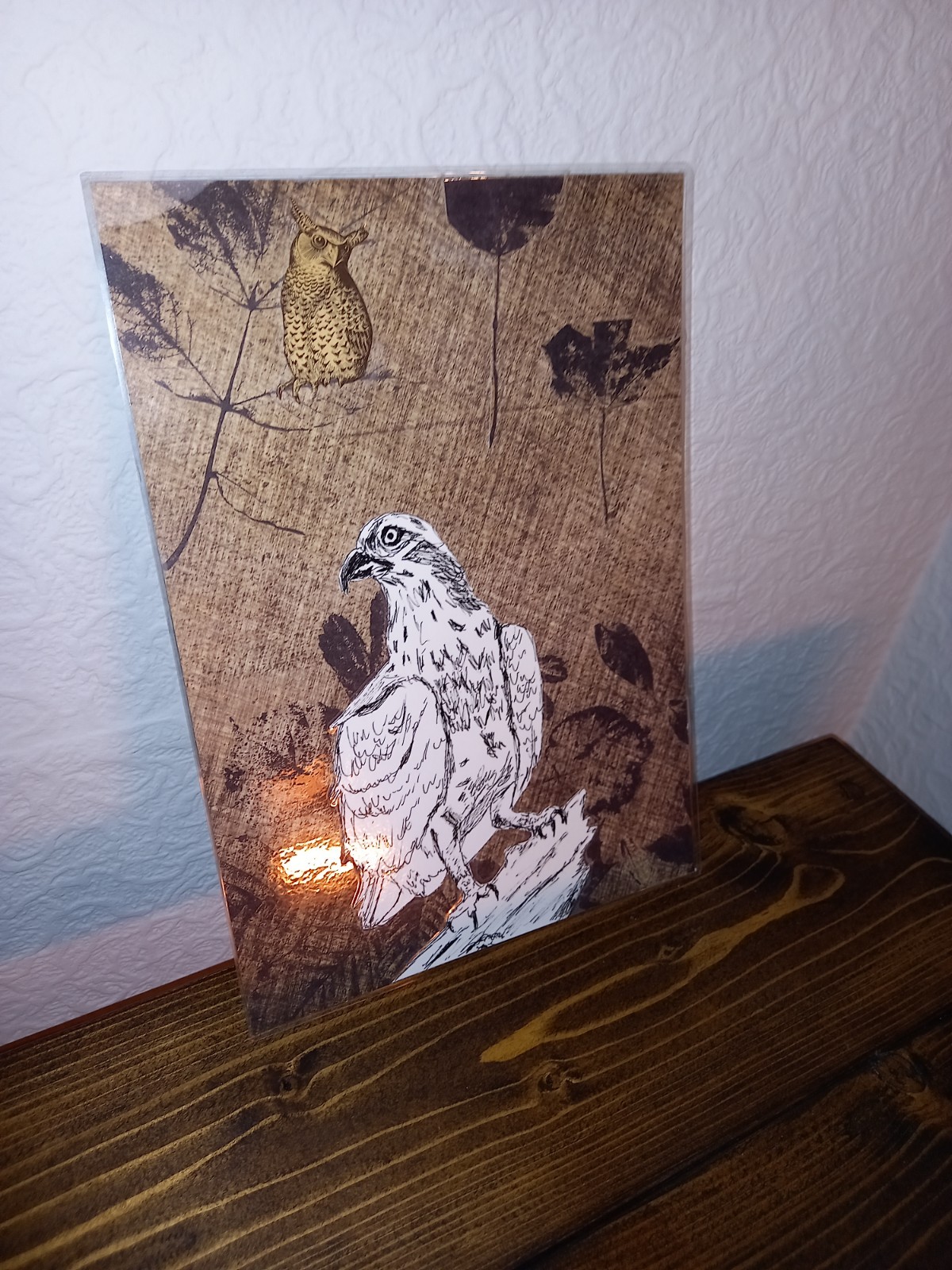 Bird Collage Art Bird Drawing Ink Sketch Woodslands Forest Art