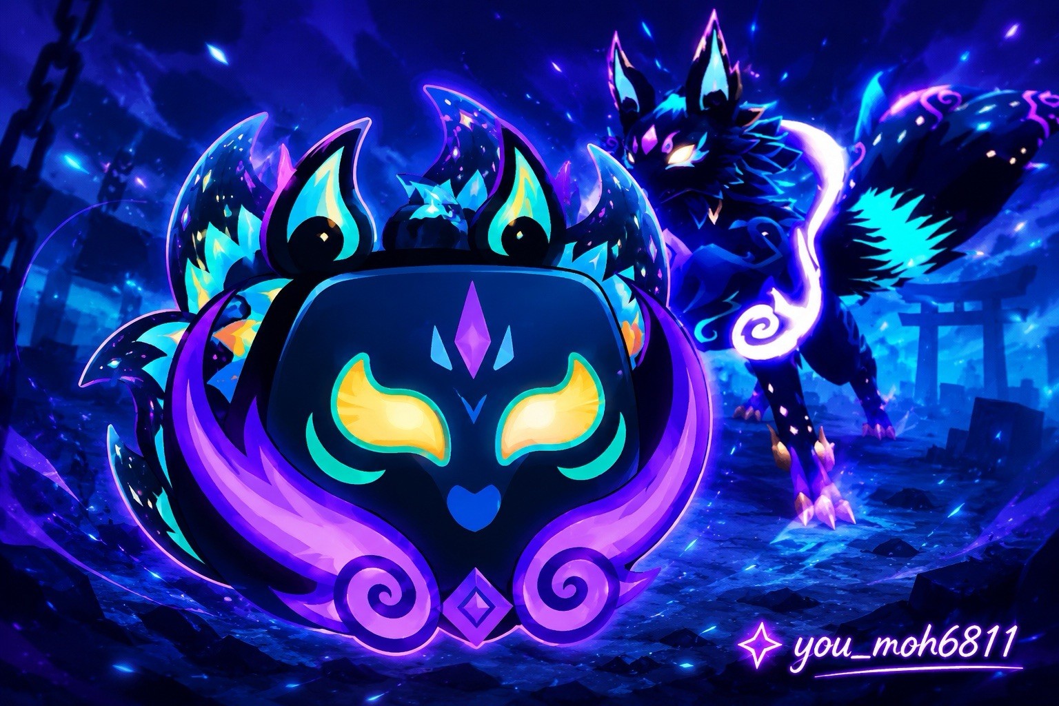 Blox Fruits Galaxy Empyrean Kitsune 🔥limited Edition 🌌