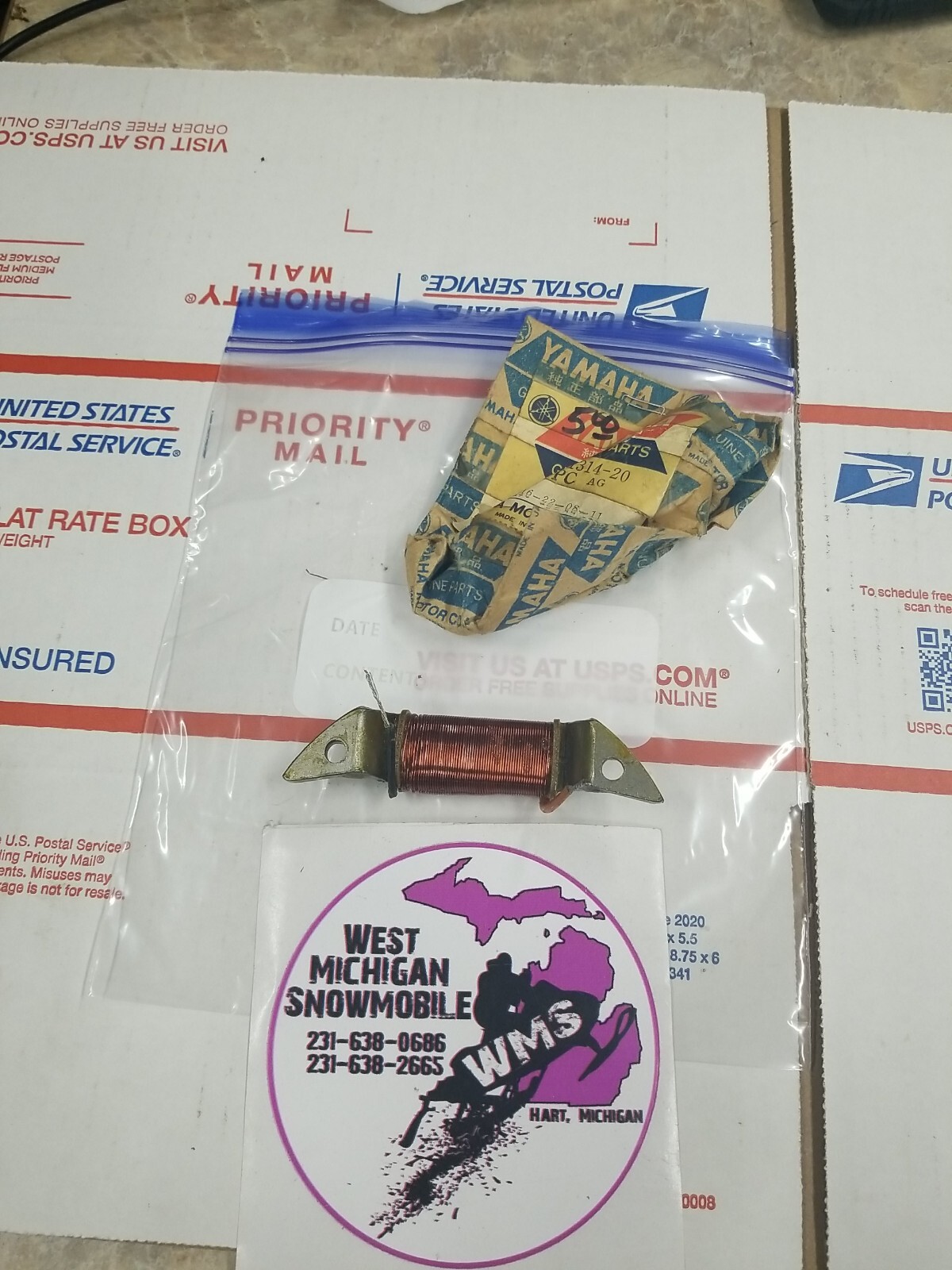 Yamaha Lighting Coil 2 OEM 838-81314-20 QTY 1
