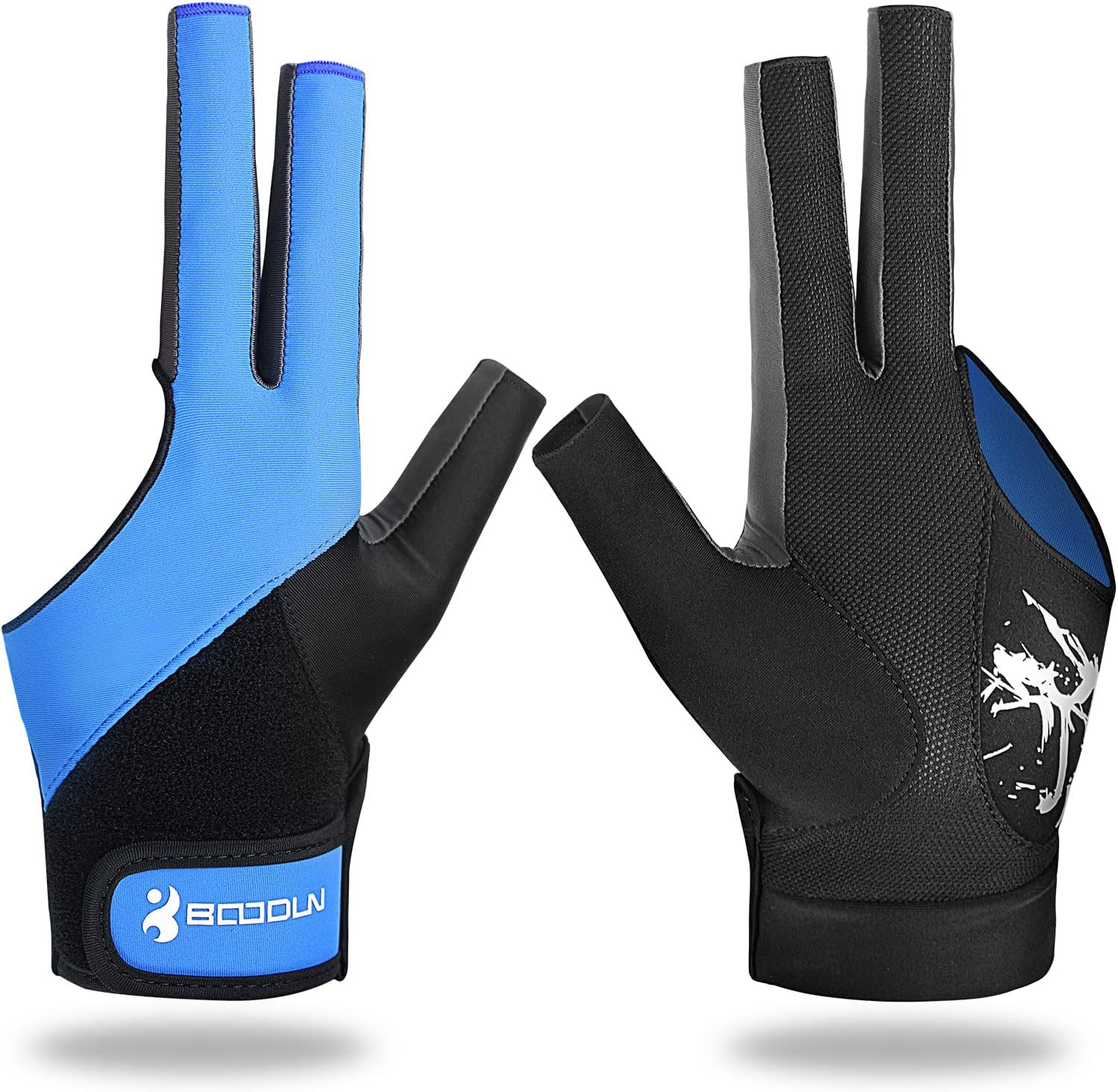 Billiard Pool Gloves for Left Hand 3 Finger, Splicing Process, Snooker Cue