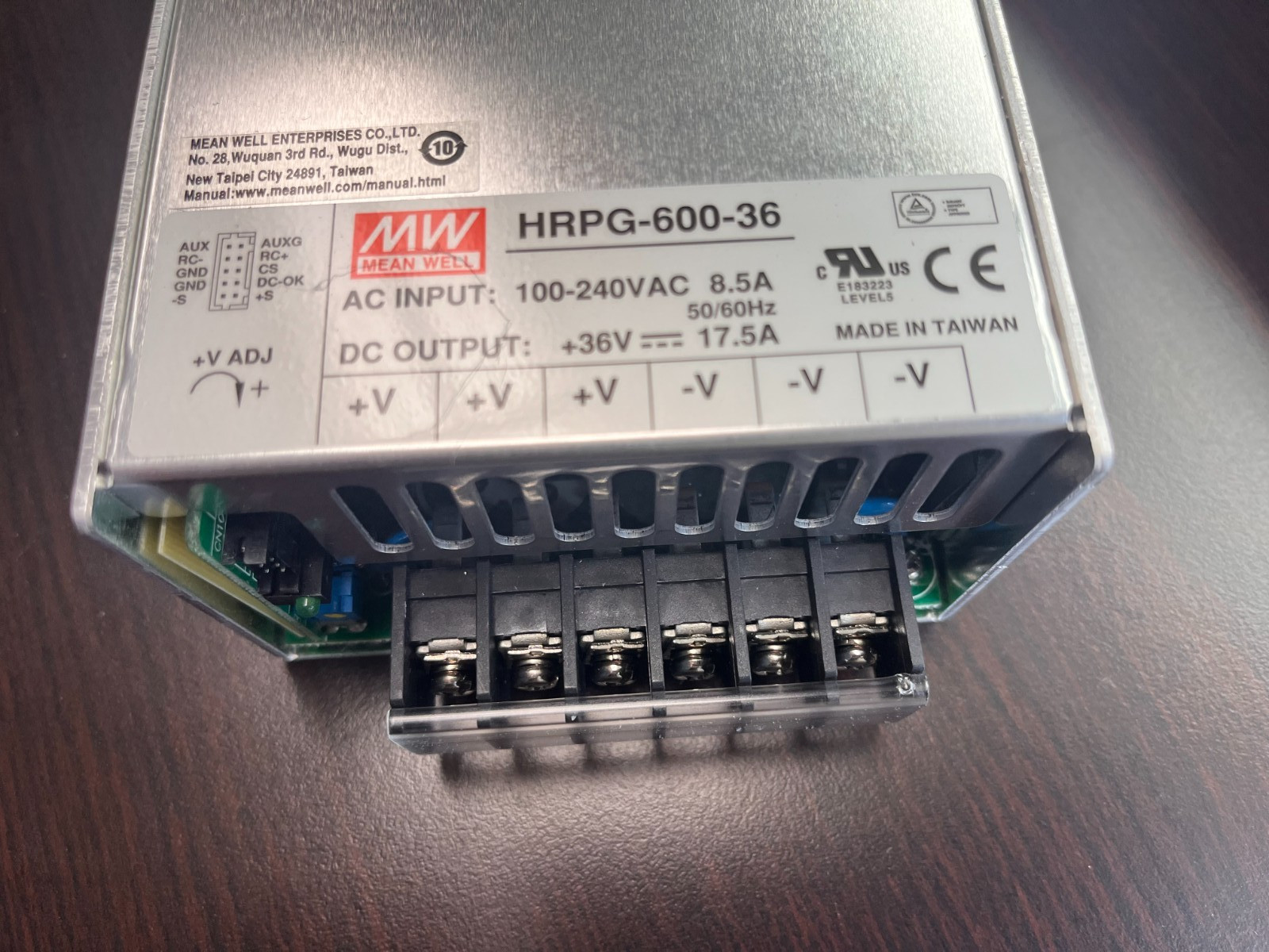 Mean Well MeanWell HRPG-600-36 630W 36V 17.5A Switching Power Supply Brand New