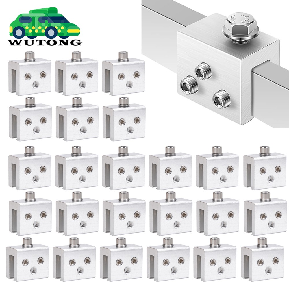 24pcs Standing Seam Metal Roof Clamp Bracket Solar Panel Installation Racking