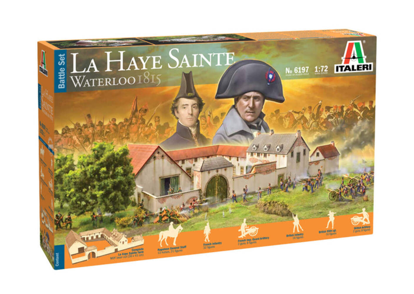 Italeri 6197 1/72 La Haye Sainte (Waterloo 1815) Battle Set Model Kit