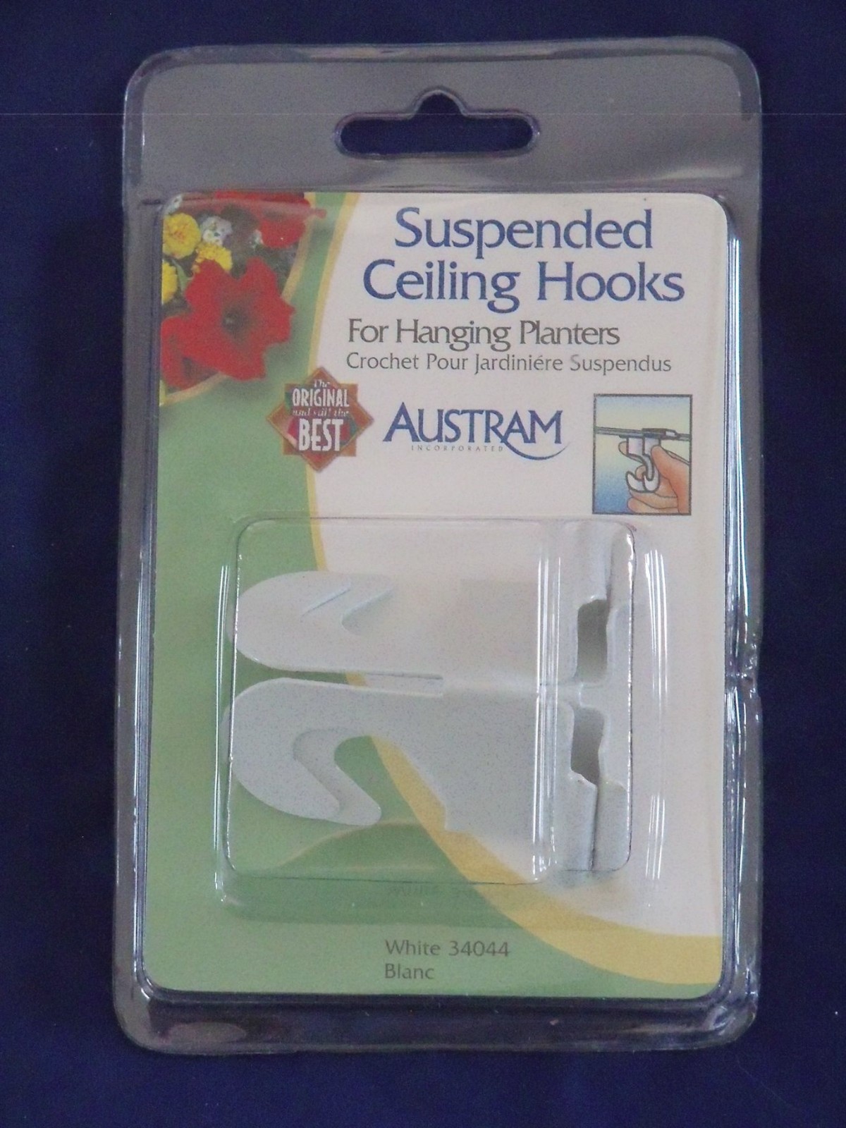 NEW Pack of 2 White Suspended Drop Ceiling Hooks - Discount for Multiple Packs