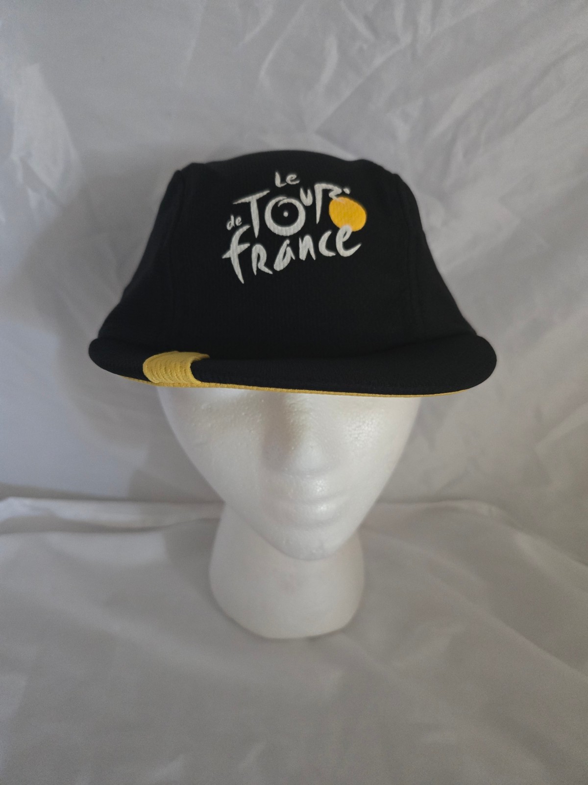 Le Tour de France Black/Yellow Cycling Cap OSFA Headsweat Tag