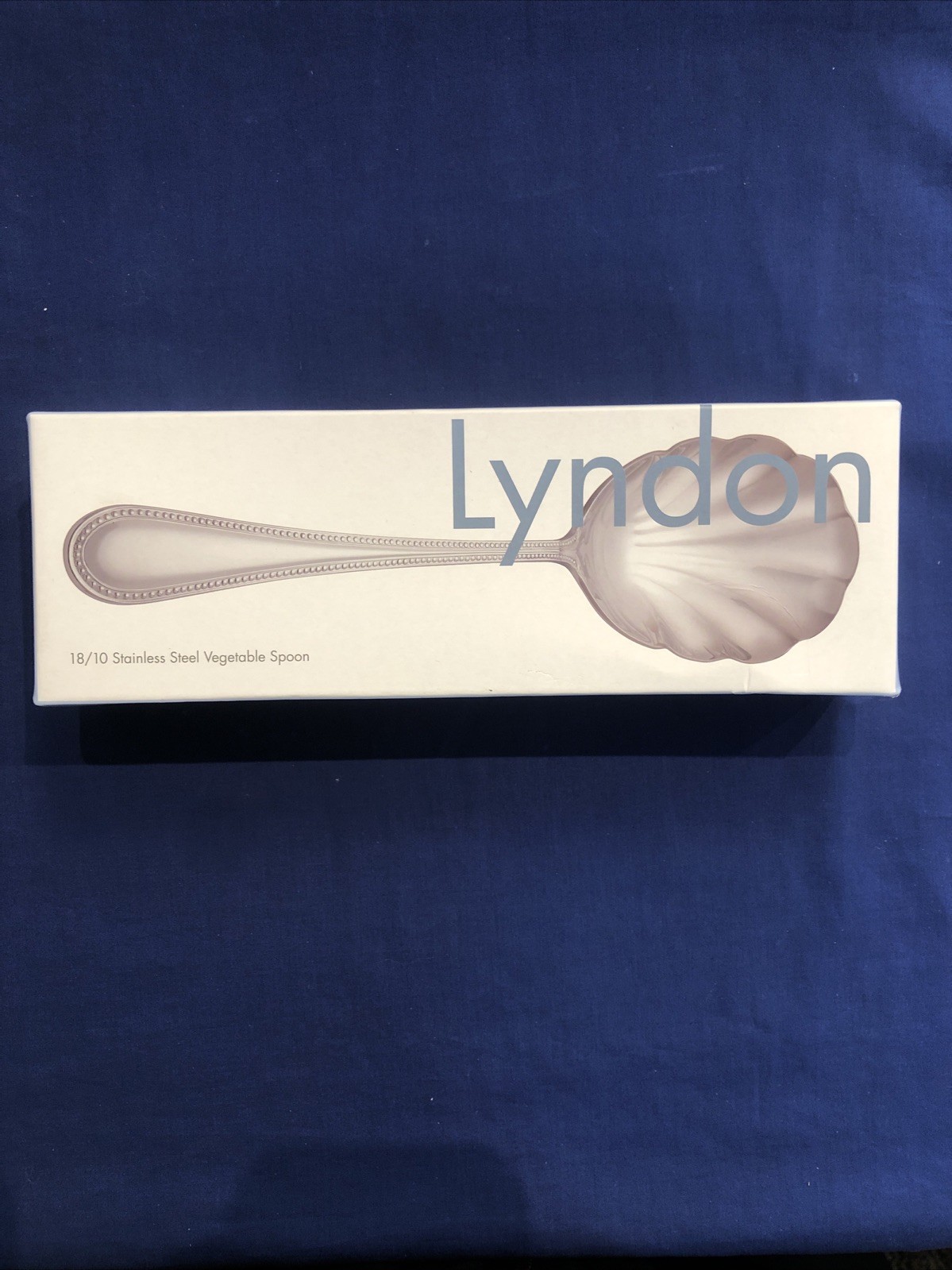 Reed & Barton Lyndon Collection Stainless Steel Vegetable Spoon New/Open Box